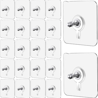 Wall Mount Screw Hooks for Kitchen Bathroom Bedroom Living Room 10 Pcs