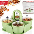 Multipurpose 4 pcs Storage Jar with Tray