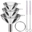 3 Pcs Funnel with Brush Set