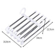 Hanger-5 In 1 Stainless Steel Multifunction Retractable Pants Rack Trouser Hanger(Pack of 2)